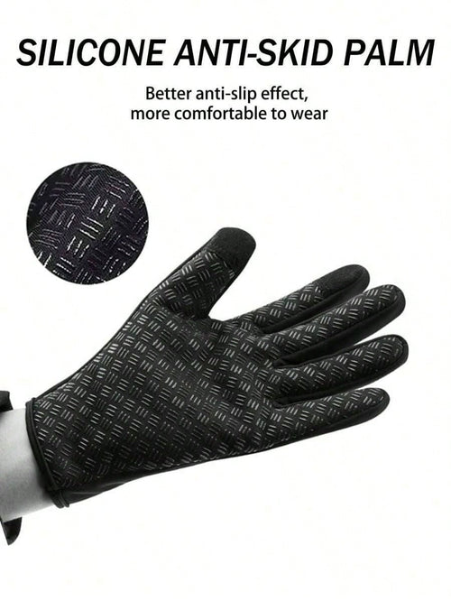 Outdoor Windproof Touchscreen Gloves – Warm Cycling & Winter Sports Gloves