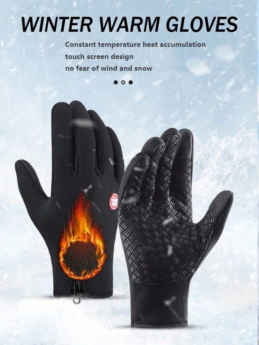 Outdoor Windproof Touchscreen Gloves – Warm Cycling & Winter Sports Gloves