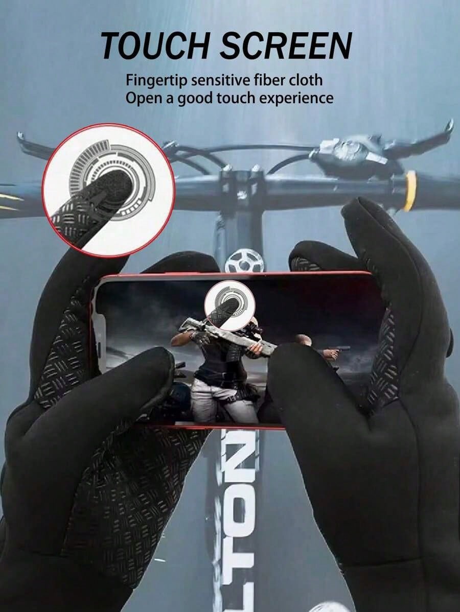 Outdoor Windproof Touchscreen Gloves – Warm Cycling & Winter Sports Gloves